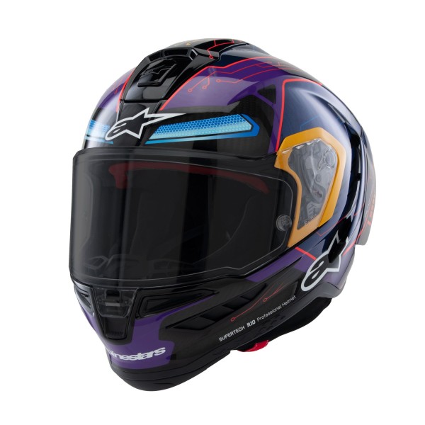 Alpinestars Alpinestars Supertech R10 Martinator R01 Blue Purple Red Gloss